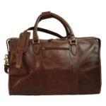 Travel Bag with shoulder strap - Dark Brown