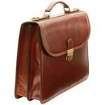 Vachetta Leather Briefcase - Brown
