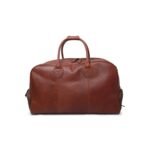 All in one leather bag - brown
