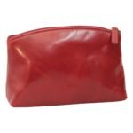 Leather Beauty case - red