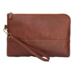 Full grain calfskin document case - brown