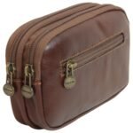 leather belt bag - brown