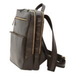 Leather backpack - black
