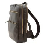 Leather backpack - black