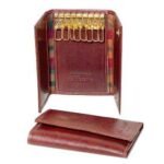 Cowhide leather key chain - Brown