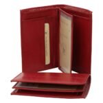 Leather wallet - red