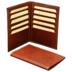 Leather Card Holder - Brown