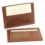 Leather Credit Card Holder with RFID blocking technology