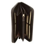 Wallet with interior coin pocket - black with RFID