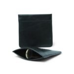 Leather coin purse - black