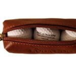 Tuscan Soul Leather Golf Ball Holder - Brown