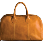 All-In-One Golf leather bag - Mustard